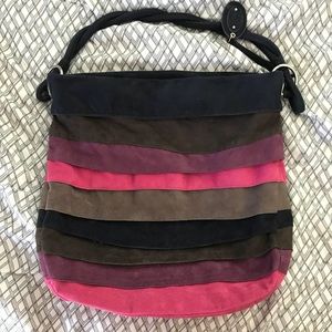 Nine West Layered Faux Suede Tote